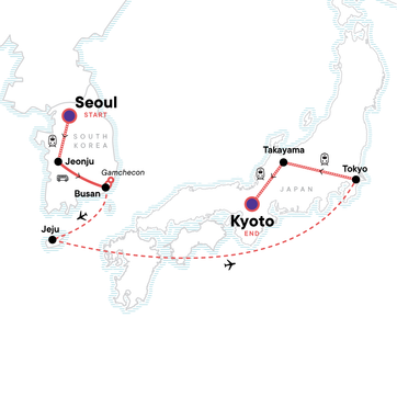 itinerary map