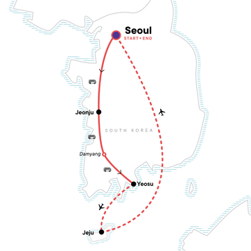 itinerary map