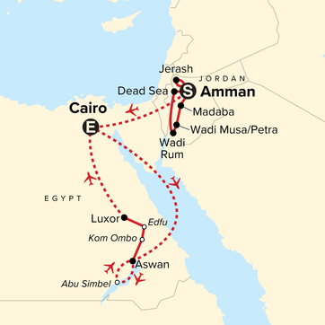itinerary map
