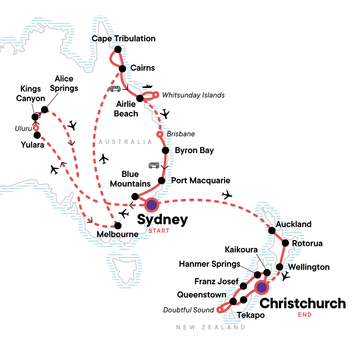 itinerary map
