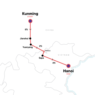 itinerary map