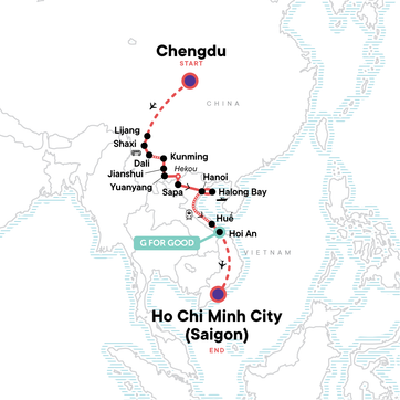 itinerary map