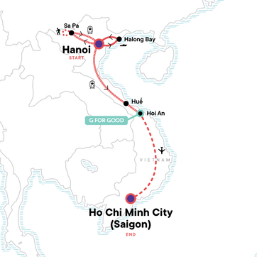 itinerary map