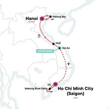 itinerary map