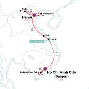 itinerary map