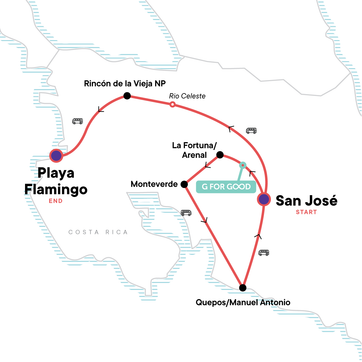 itinerary map