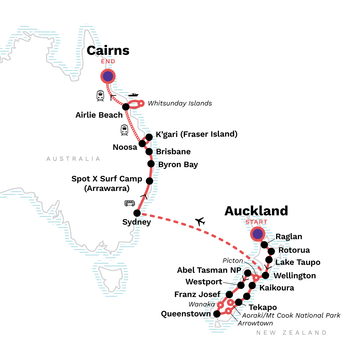 itinerary map
