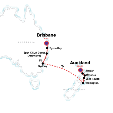 itinerary map