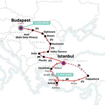 itinerary map