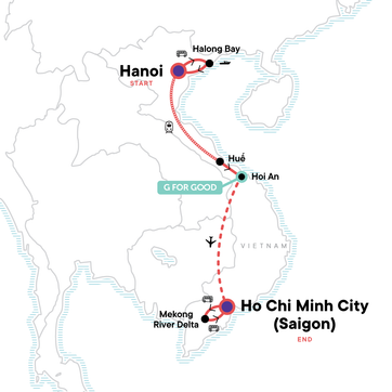 itinerary map