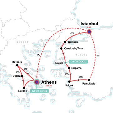 itinerary map