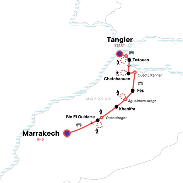 itinerary map