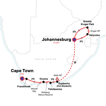 itinerary map