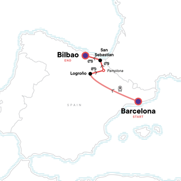 itinerary map