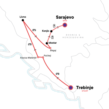itinerary map