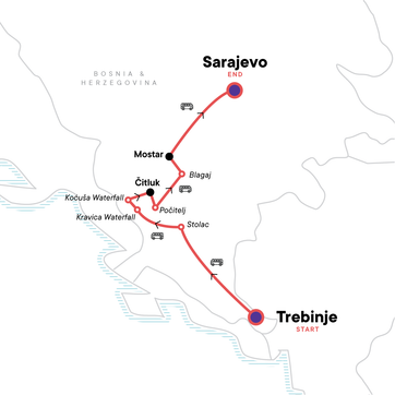 itinerary map