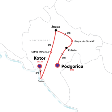 itinerary map
