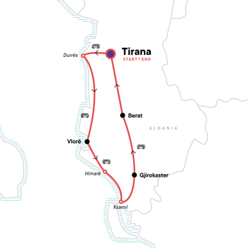 itinerary map