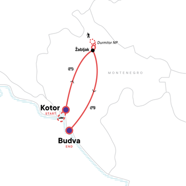 itinerary map