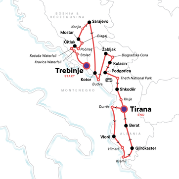 itinerary map