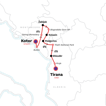 itinerary map