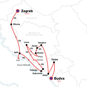 itinerary map