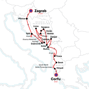 itinerary map