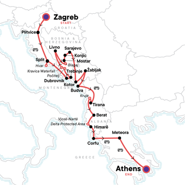 itinerary map