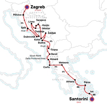 itinerary map