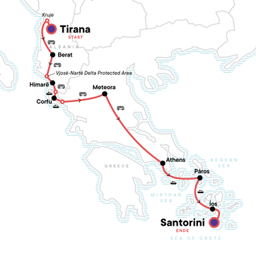 itinerary map