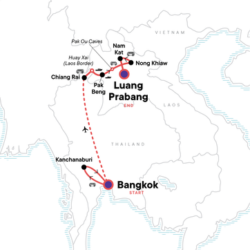 itinerary map