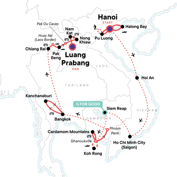 itinerary map