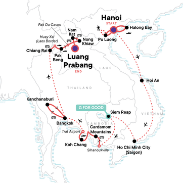 itinerary map