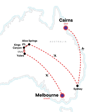 itinerary map