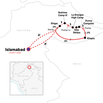 itinerary map