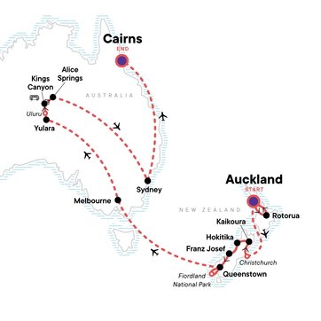 itinerary map