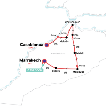 itinerary map