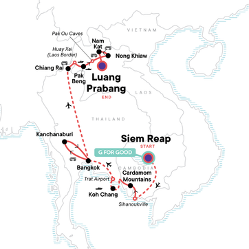 itinerary map