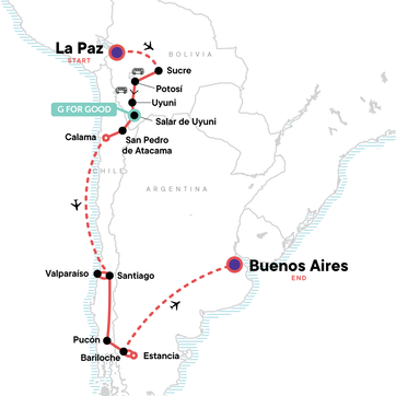 itinerary map