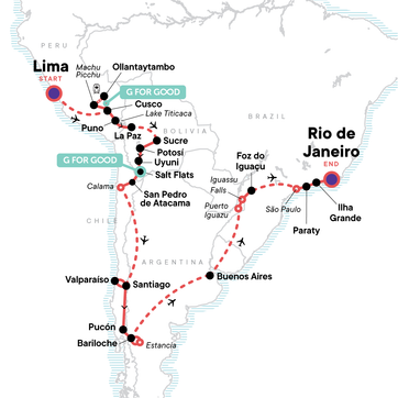 itinerary map