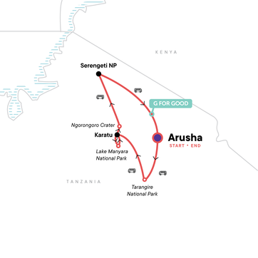 itinerary map