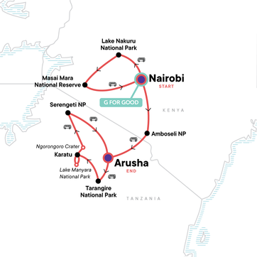 itinerary map