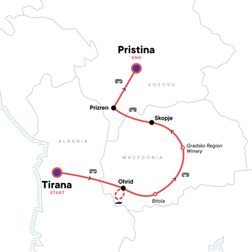 itinerary map