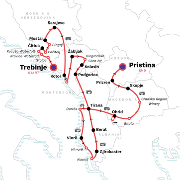 itinerary map