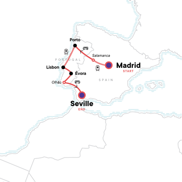 itinerary map