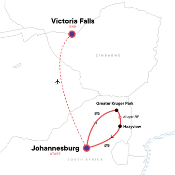 itinerary map