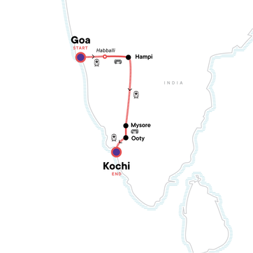 itinerary map