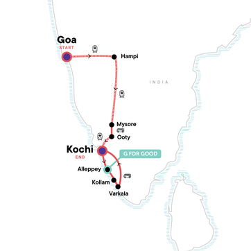 itinerary map
