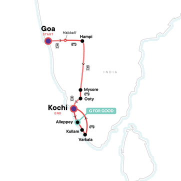 itinerary map