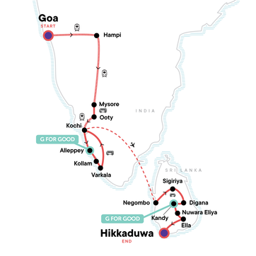 itinerary map